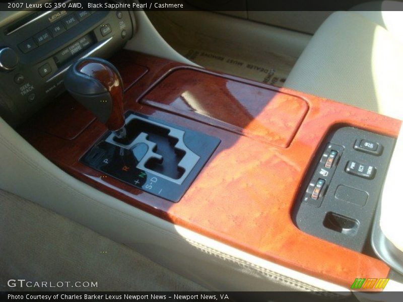 Black Sapphire Pearl / Cashmere 2007 Lexus GS 350 AWD
