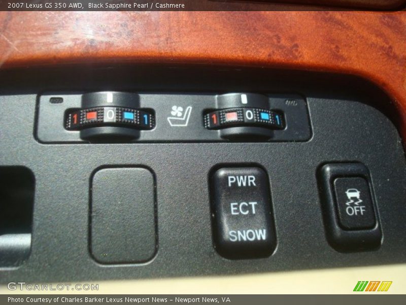 Black Sapphire Pearl / Cashmere 2007 Lexus GS 350 AWD