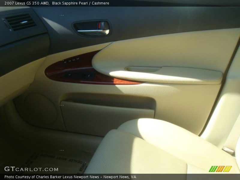 Black Sapphire Pearl / Cashmere 2007 Lexus GS 350 AWD