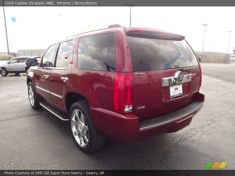 Infrared / Ebony/Ebony 2009 Cadillac Escalade AWD