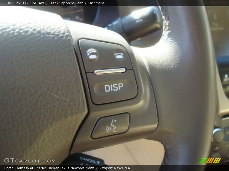 Black Sapphire Pearl / Cashmere 2007 Lexus GS 350 AWD