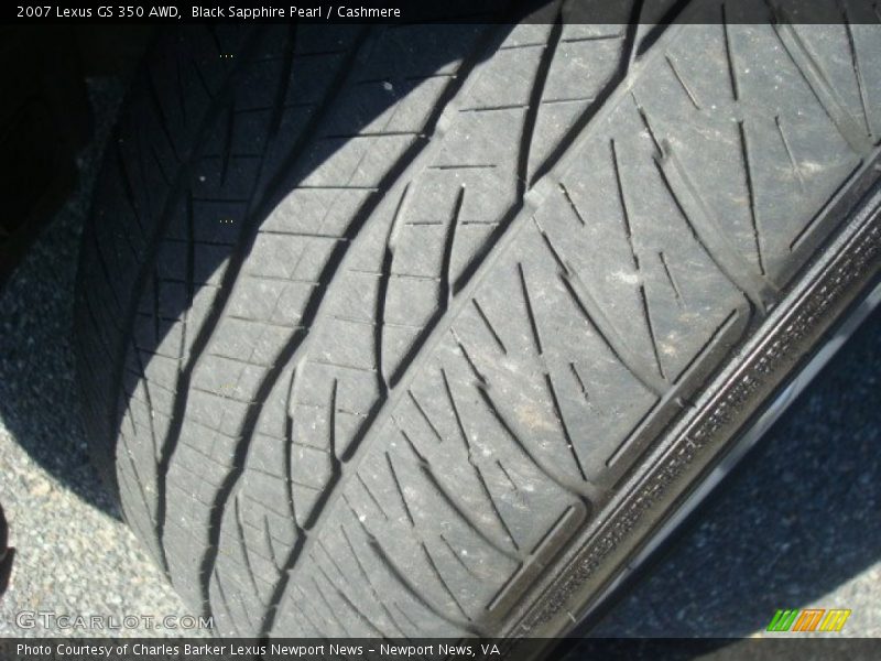 Black Sapphire Pearl / Cashmere 2007 Lexus GS 350 AWD