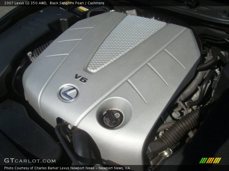 Black Sapphire Pearl / Cashmere 2007 Lexus GS 350 AWD