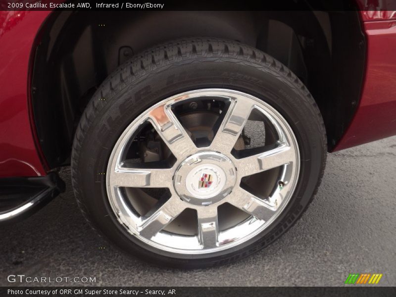 Infrared / Ebony/Ebony 2009 Cadillac Escalade AWD