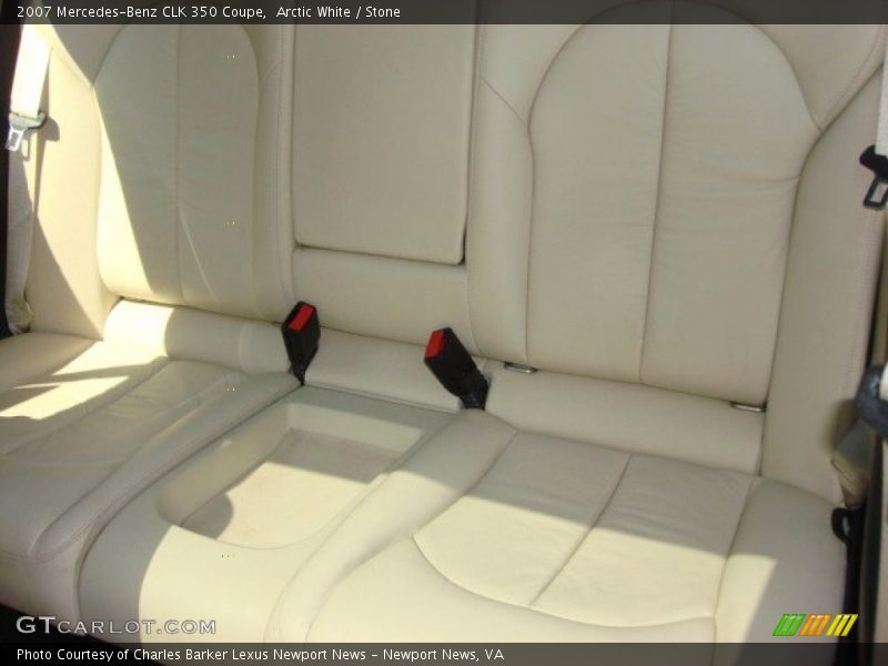 Arctic White / Stone 2007 Mercedes-Benz CLK 350 Coupe