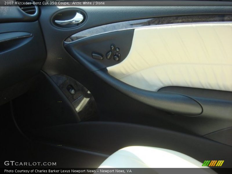 Arctic White / Stone 2007 Mercedes-Benz CLK 350 Coupe