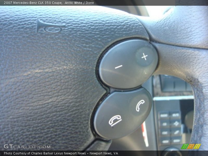 Arctic White / Stone 2007 Mercedes-Benz CLK 350 Coupe