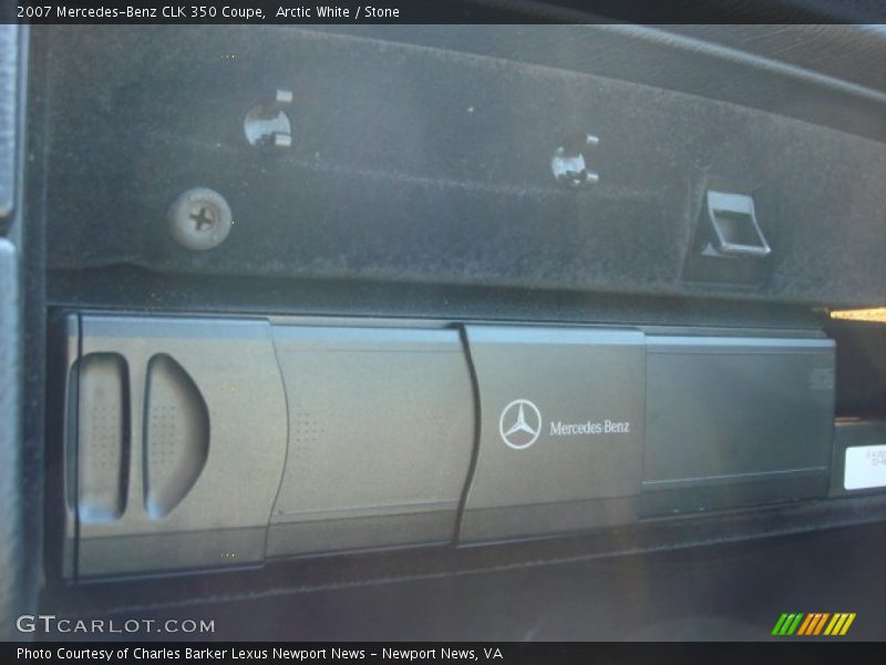 Arctic White / Stone 2007 Mercedes-Benz CLK 350 Coupe