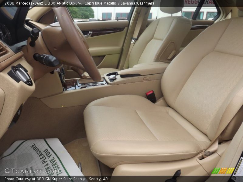 Capri Blue Metallic / Savanna/Cashmere 2008 Mercedes-Benz C 300 4Matic Luxury