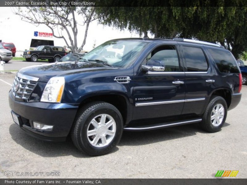 Blue Chip / Ebony/Ebony 2007 Cadillac Escalade