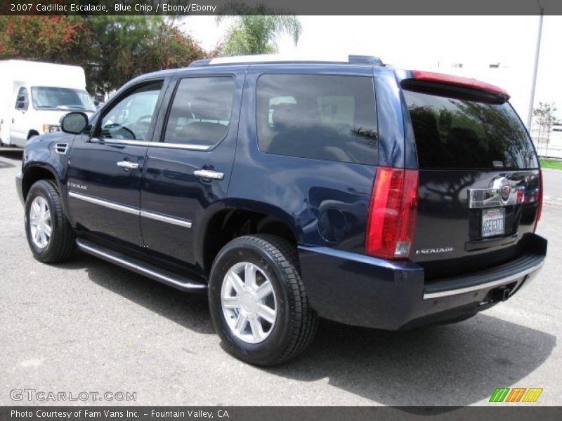 Blue Chip / Ebony/Ebony 2007 Cadillac Escalade