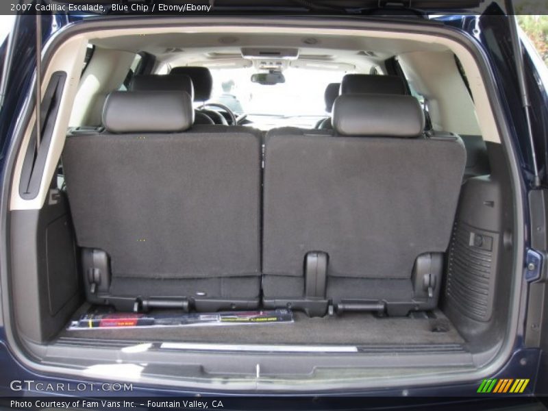 Blue Chip / Ebony/Ebony 2007 Cadillac Escalade