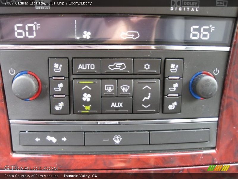 Blue Chip / Ebony/Ebony 2007 Cadillac Escalade