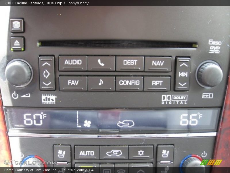 Blue Chip / Ebony/Ebony 2007 Cadillac Escalade