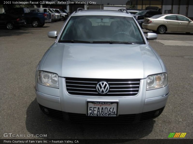 Reflex Silver Metallic / Grey 2003 Volkswagen Passat GLS Wagon