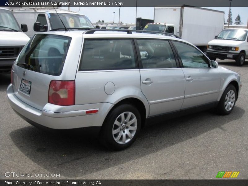 Reflex Silver Metallic / Grey 2003 Volkswagen Passat GLS Wagon