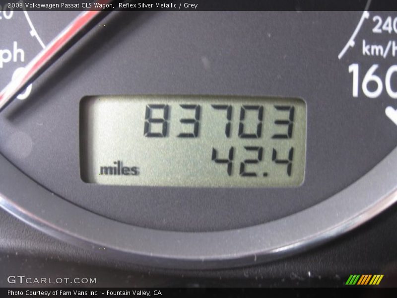 Reflex Silver Metallic / Grey 2003 Volkswagen Passat GLS Wagon