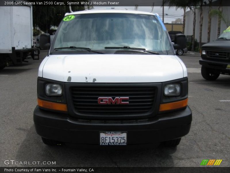 Summit White / Medium Pewter 2006 GMC Savana Van 2500 Cargo