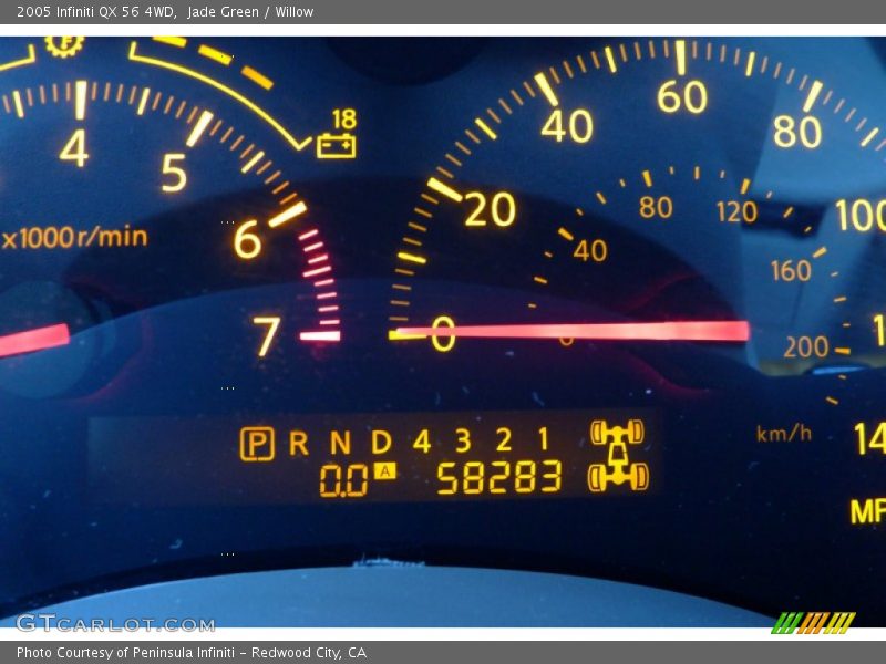 Jade Green / Willow 2005 Infiniti QX 56 4WD