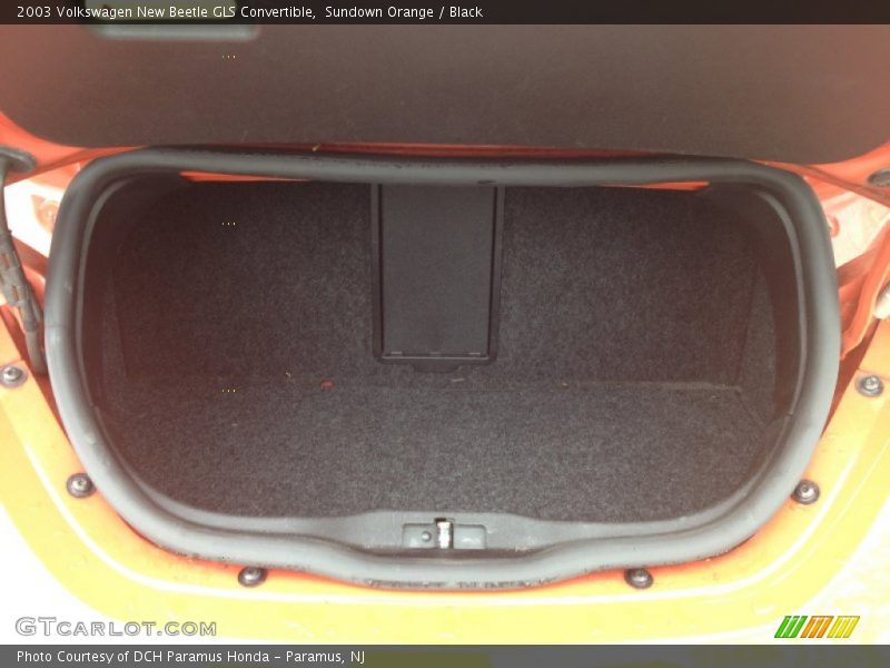 Sundown Orange / Black 2003 Volkswagen New Beetle GLS Convertible