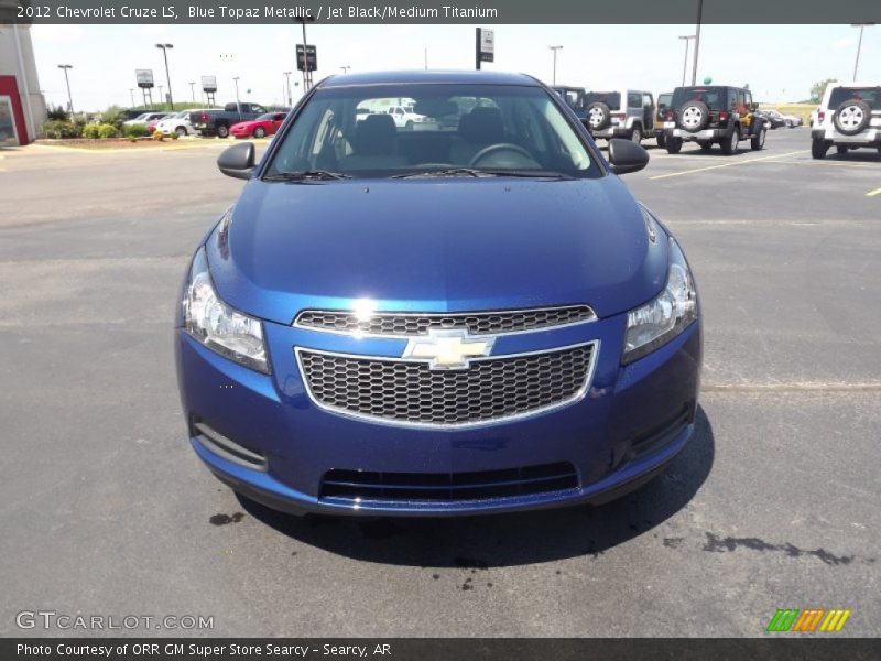Blue Topaz Metallic / Jet Black/Medium Titanium 2012 Chevrolet Cruze LS
