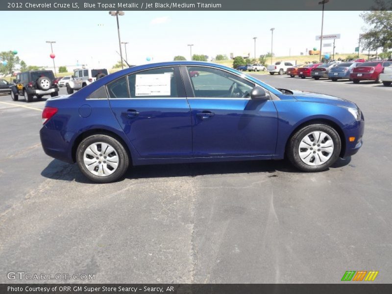 Blue Topaz Metallic / Jet Black/Medium Titanium 2012 Chevrolet Cruze LS