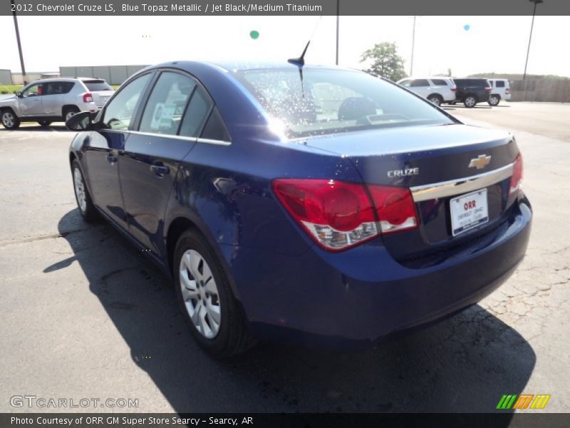 Blue Topaz Metallic / Jet Black/Medium Titanium 2012 Chevrolet Cruze LS