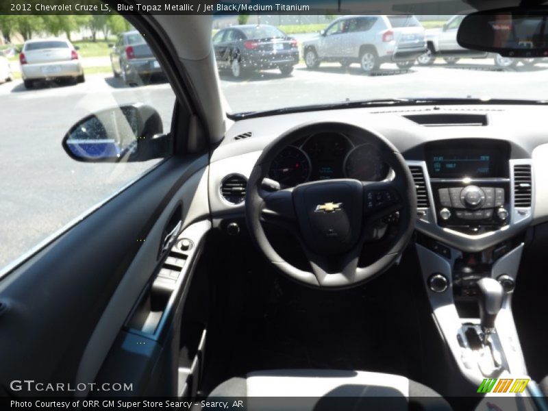 Blue Topaz Metallic / Jet Black/Medium Titanium 2012 Chevrolet Cruze LS