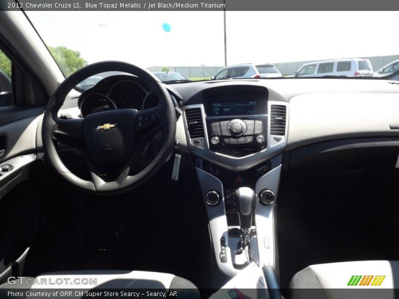 Blue Topaz Metallic / Jet Black/Medium Titanium 2012 Chevrolet Cruze LS