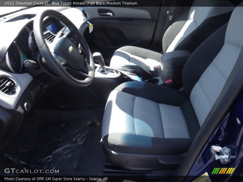 Blue Topaz Metallic / Jet Black/Medium Titanium 2012 Chevrolet Cruze LS