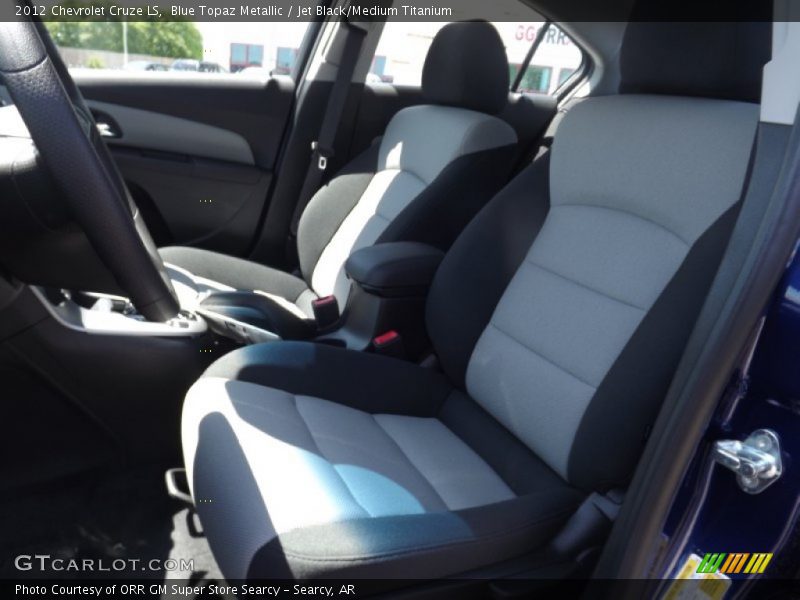 Blue Topaz Metallic / Jet Black/Medium Titanium 2012 Chevrolet Cruze LS