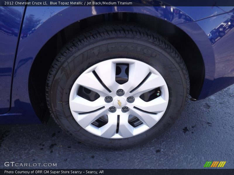 Blue Topaz Metallic / Jet Black/Medium Titanium 2012 Chevrolet Cruze LS