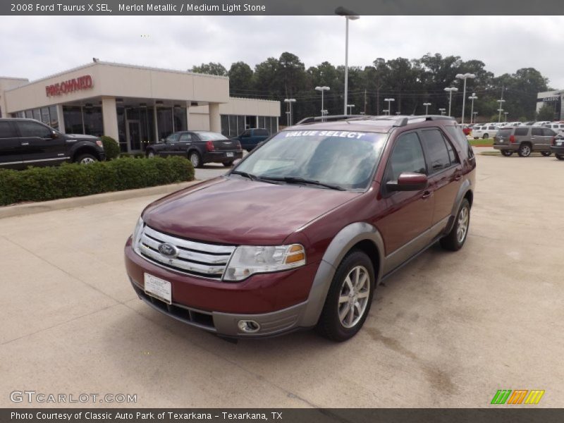 Merlot Metallic / Medium Light Stone 2008 Ford Taurus X SEL