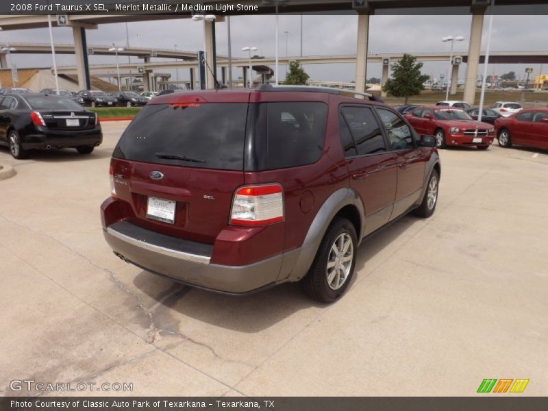 Merlot Metallic / Medium Light Stone 2008 Ford Taurus X SEL