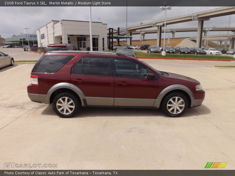 Merlot Metallic / Medium Light Stone 2008 Ford Taurus X SEL