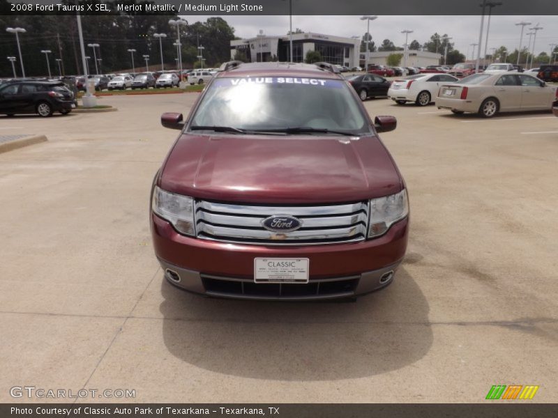 Merlot Metallic / Medium Light Stone 2008 Ford Taurus X SEL