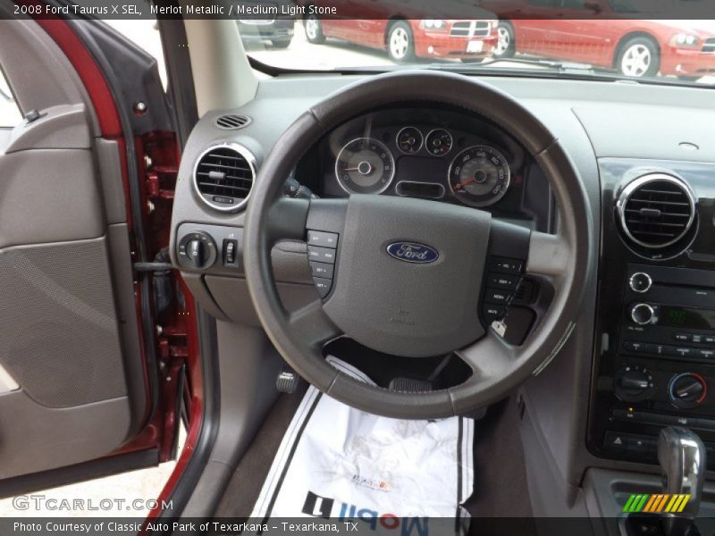 Merlot Metallic / Medium Light Stone 2008 Ford Taurus X SEL