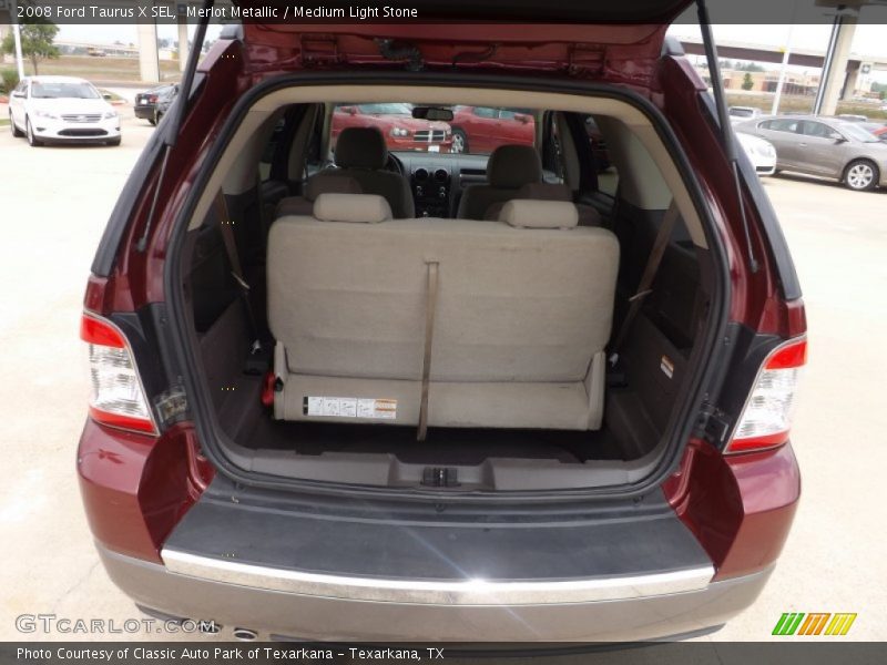 Merlot Metallic / Medium Light Stone 2008 Ford Taurus X SEL