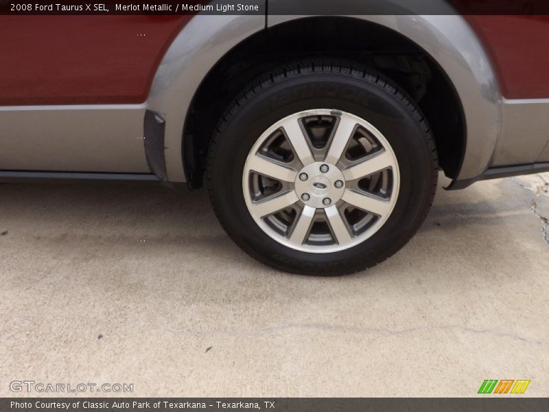 Merlot Metallic / Medium Light Stone 2008 Ford Taurus X SEL