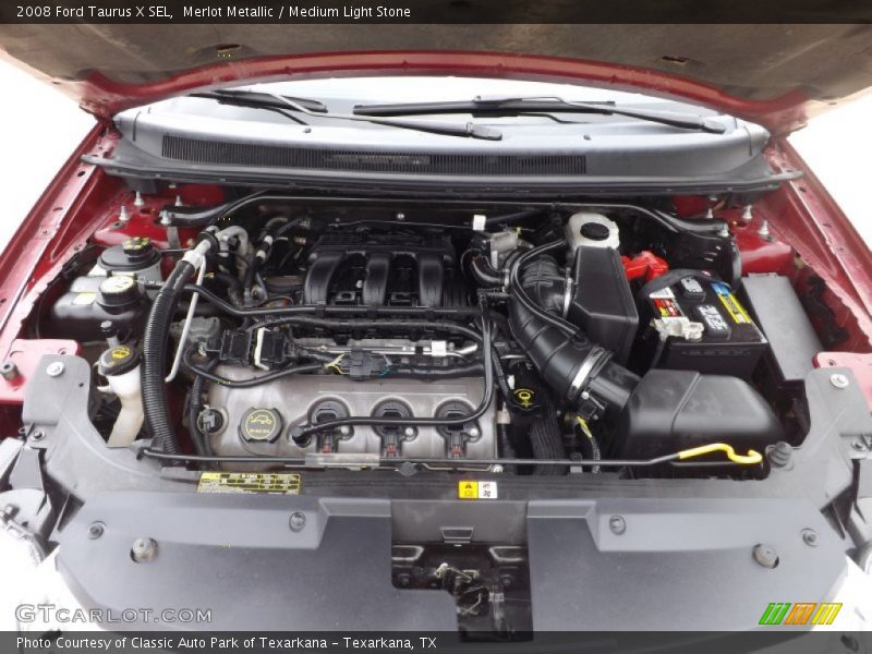 Merlot Metallic / Medium Light Stone 2008 Ford Taurus X SEL