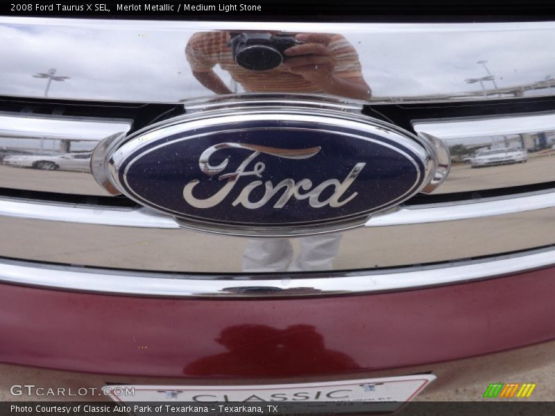 Merlot Metallic / Medium Light Stone 2008 Ford Taurus X SEL
