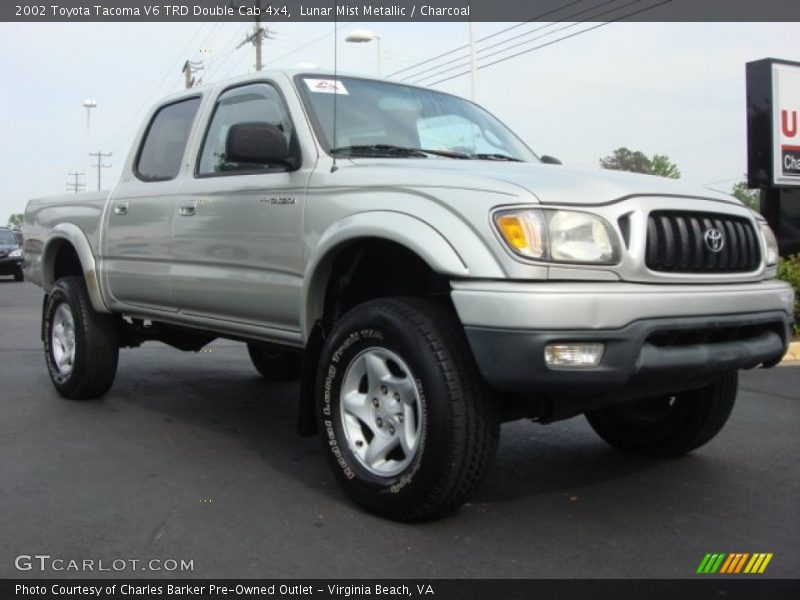 Lunar Mist Metallic / Charcoal 2002 Toyota Tacoma V6 TRD Double Cab 4x4