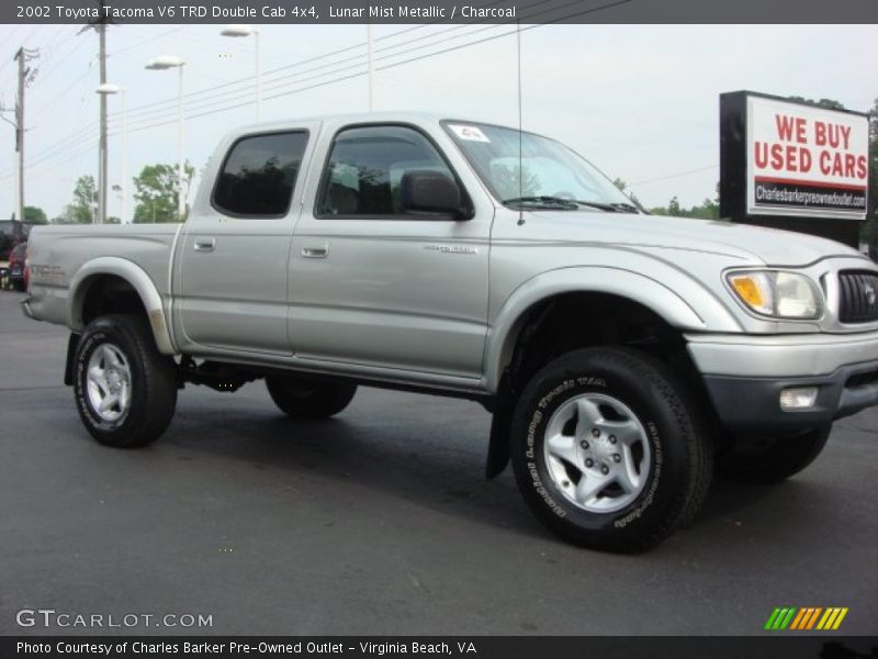Lunar Mist Metallic / Charcoal 2002 Toyota Tacoma V6 TRD Double Cab 4x4