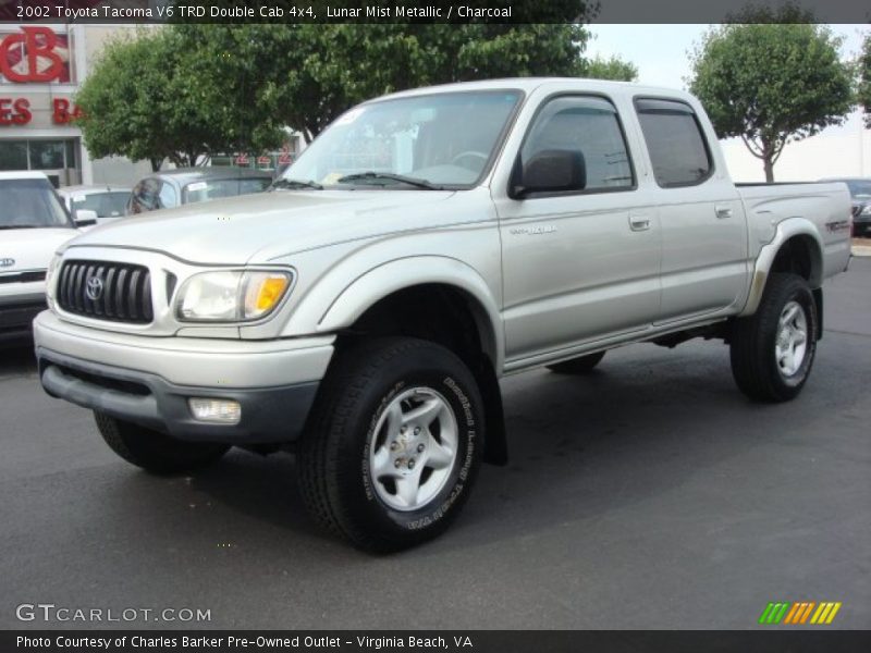 Lunar Mist Metallic / Charcoal 2002 Toyota Tacoma V6 TRD Double Cab 4x4
