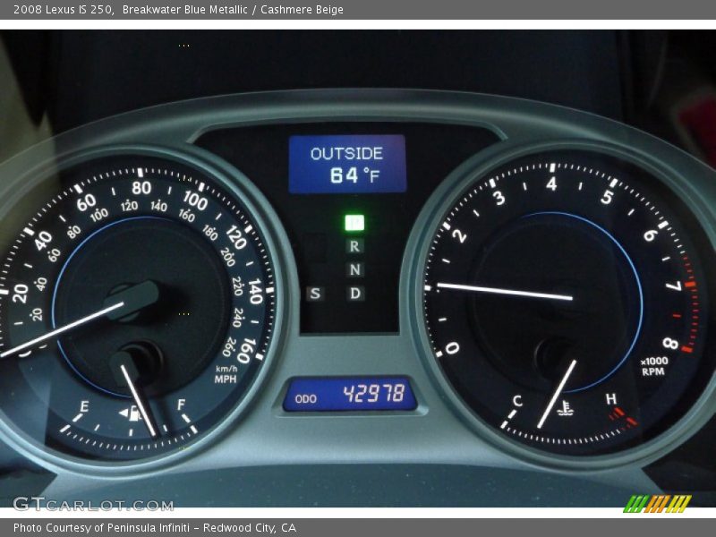 Breakwater Blue Metallic / Cashmere Beige 2008 Lexus IS 250