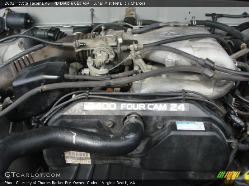 Lunar Mist Metallic / Charcoal 2002 Toyota Tacoma V6 TRD Double Cab 4x4