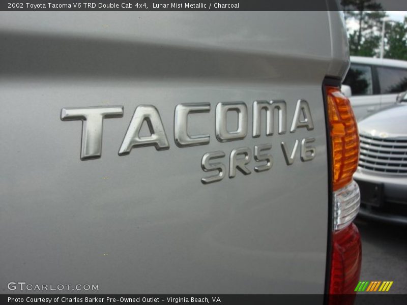 Lunar Mist Metallic / Charcoal 2002 Toyota Tacoma V6 TRD Double Cab 4x4