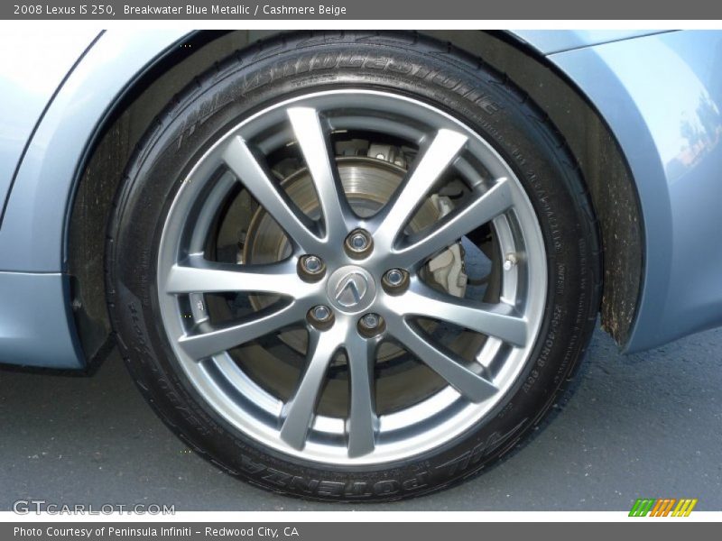 Breakwater Blue Metallic / Cashmere Beige 2008 Lexus IS 250