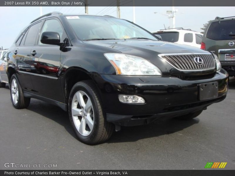 Black Onyx / Ivory 2007 Lexus RX 350 AWD