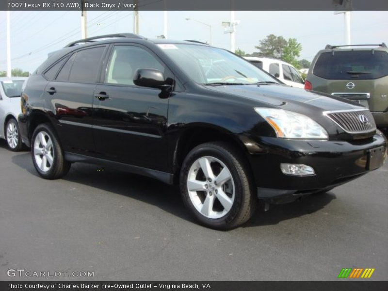 Black Onyx / Ivory 2007 Lexus RX 350 AWD